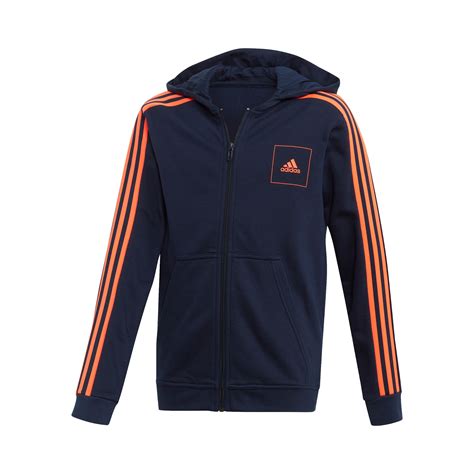 adidas jacke schwarz orange streifen
